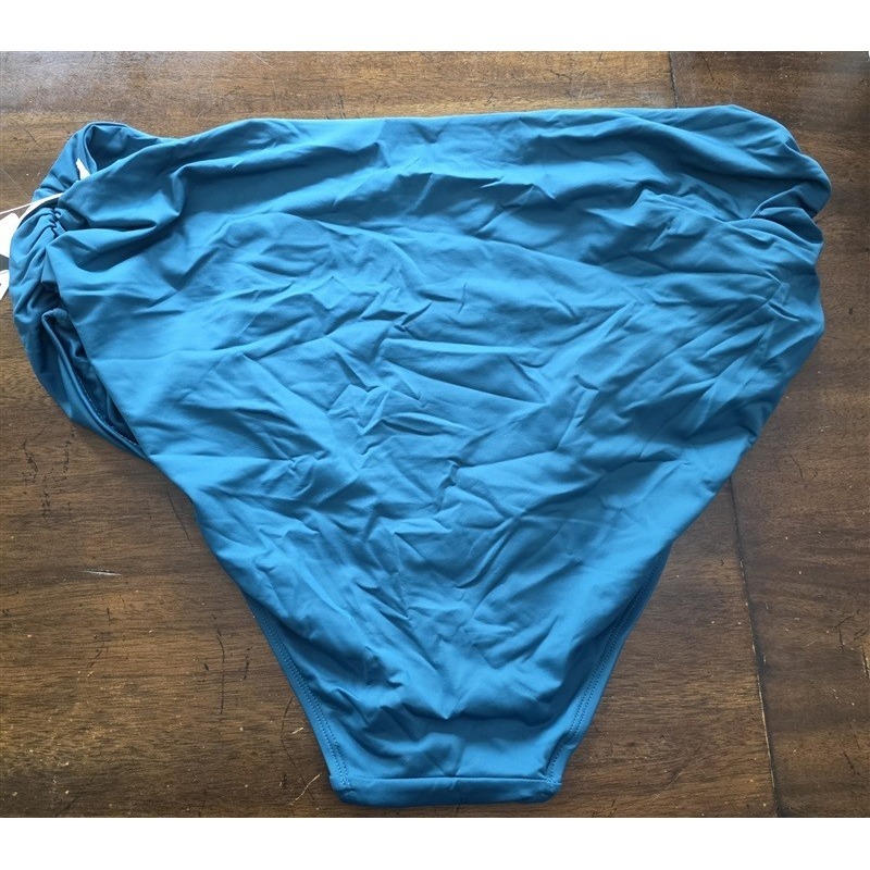 Nwt Anne Cole 24w Convertible High Waist Shirred Swim Bottom Bsbl Blue 125555
